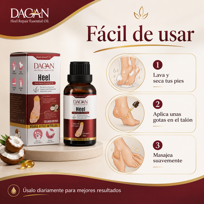 Aceite esencial reparador del talón Dagan